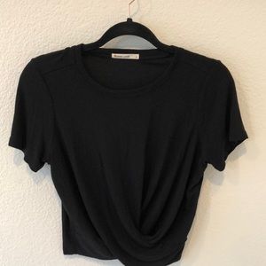 Marine Layer Lexi Rib Front Twist Top